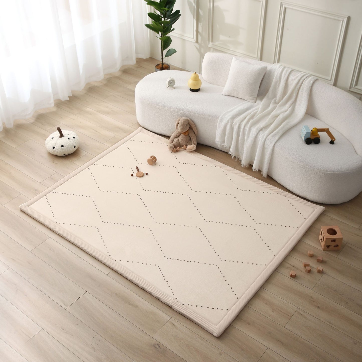 Tapis enfant à mémoire de forme motif berber CLOUD CHEVRON