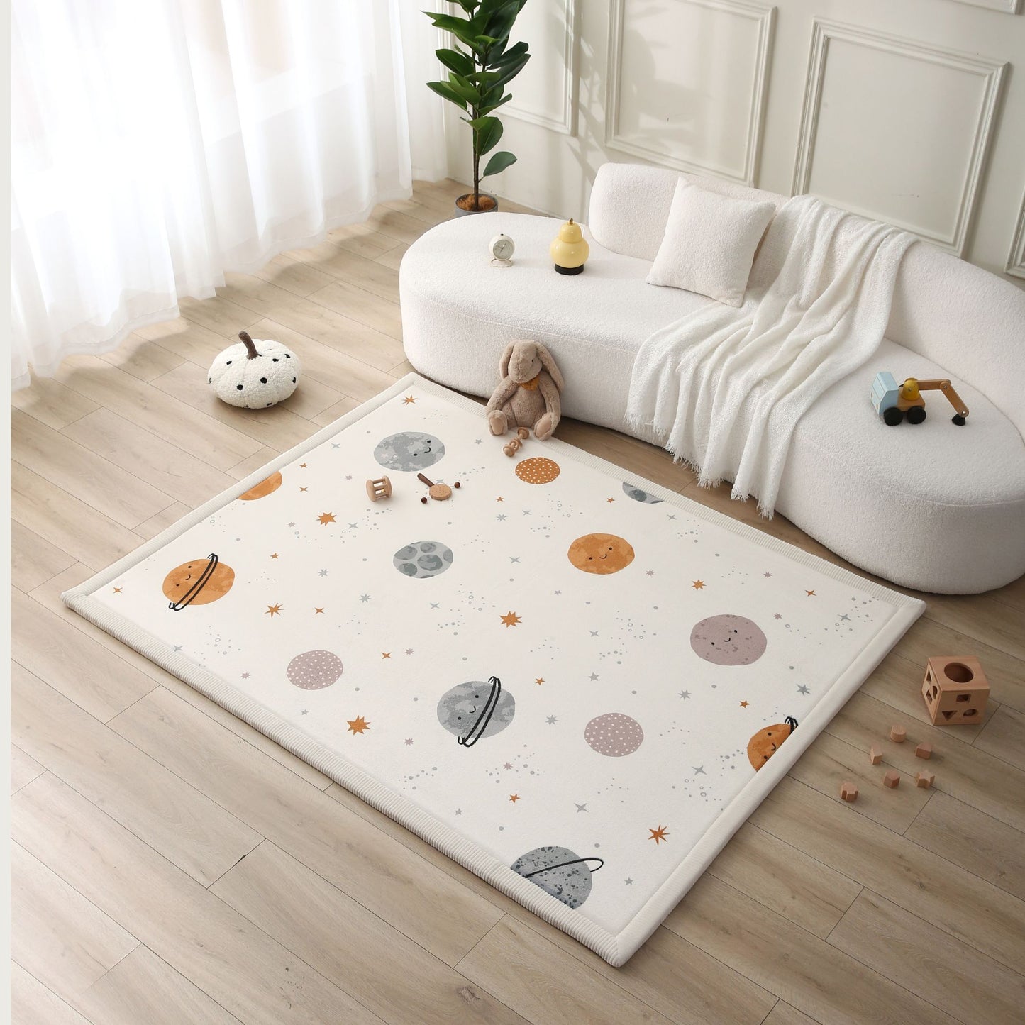 Tapis enfant à mémoire de forme planètes CLOUD HAPPY PLANETS