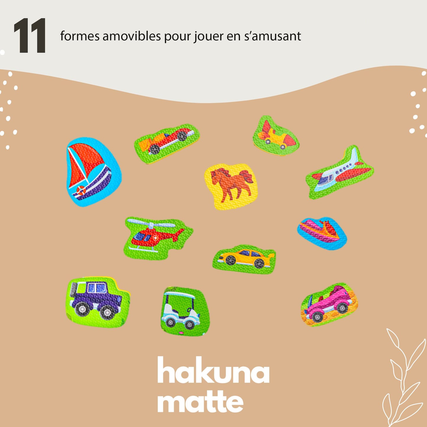 Tapis de jeu circuit en mousse à assembler holiday