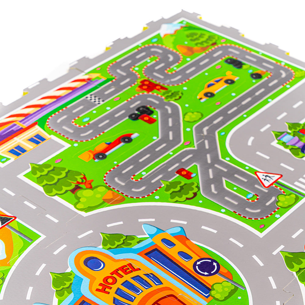 Tapis de jeu circuit en mousse à assembler holiday