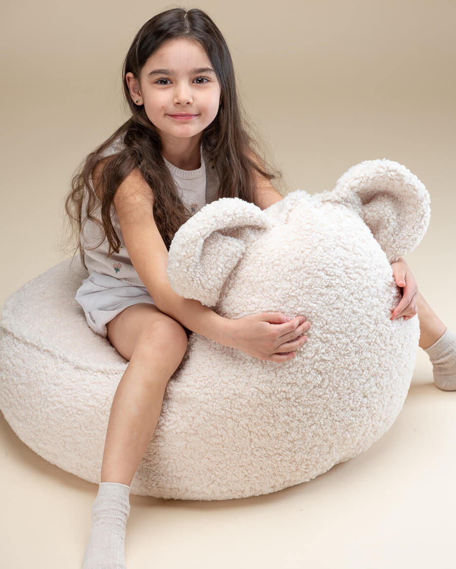 Pouf enfant ourson bouclette DOUDOU