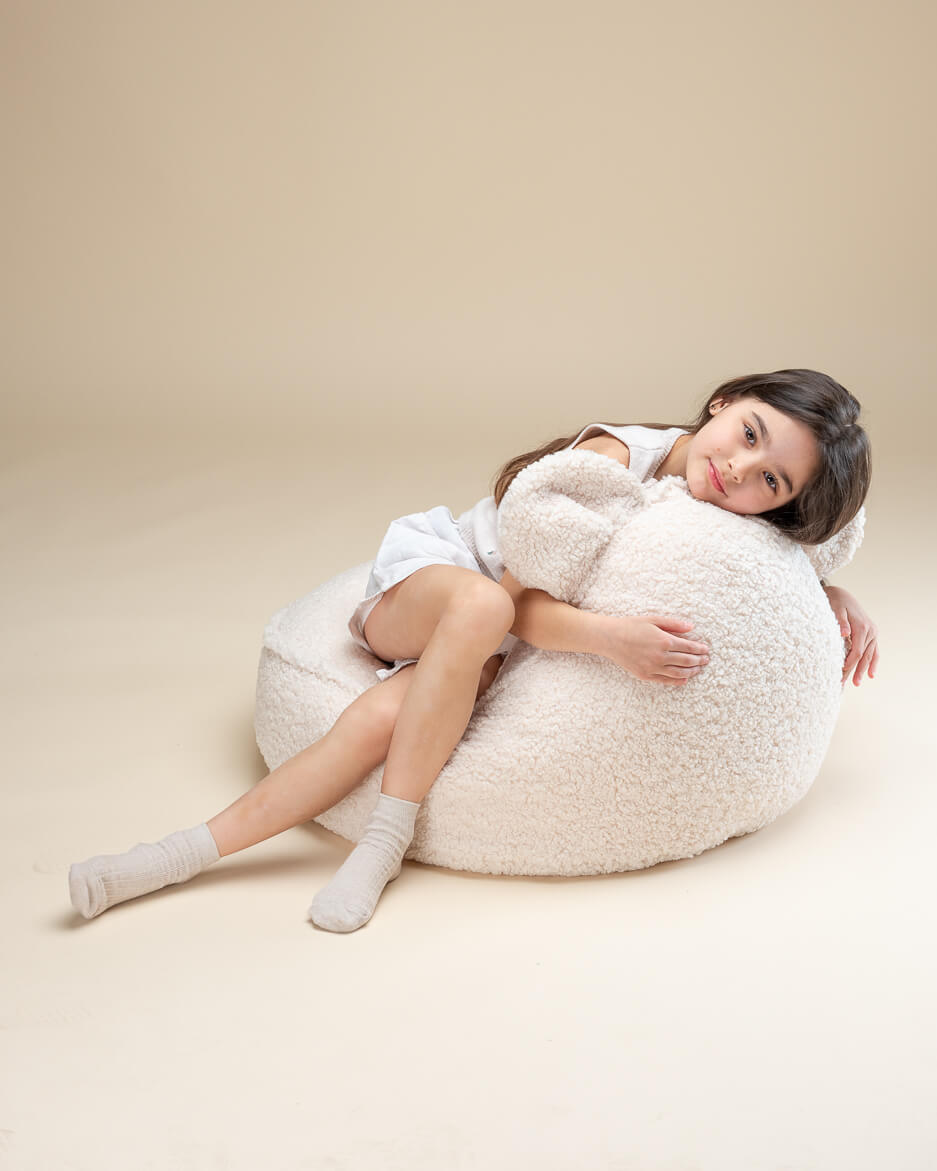 Pouf enfant ourson bouclette DOUDOU