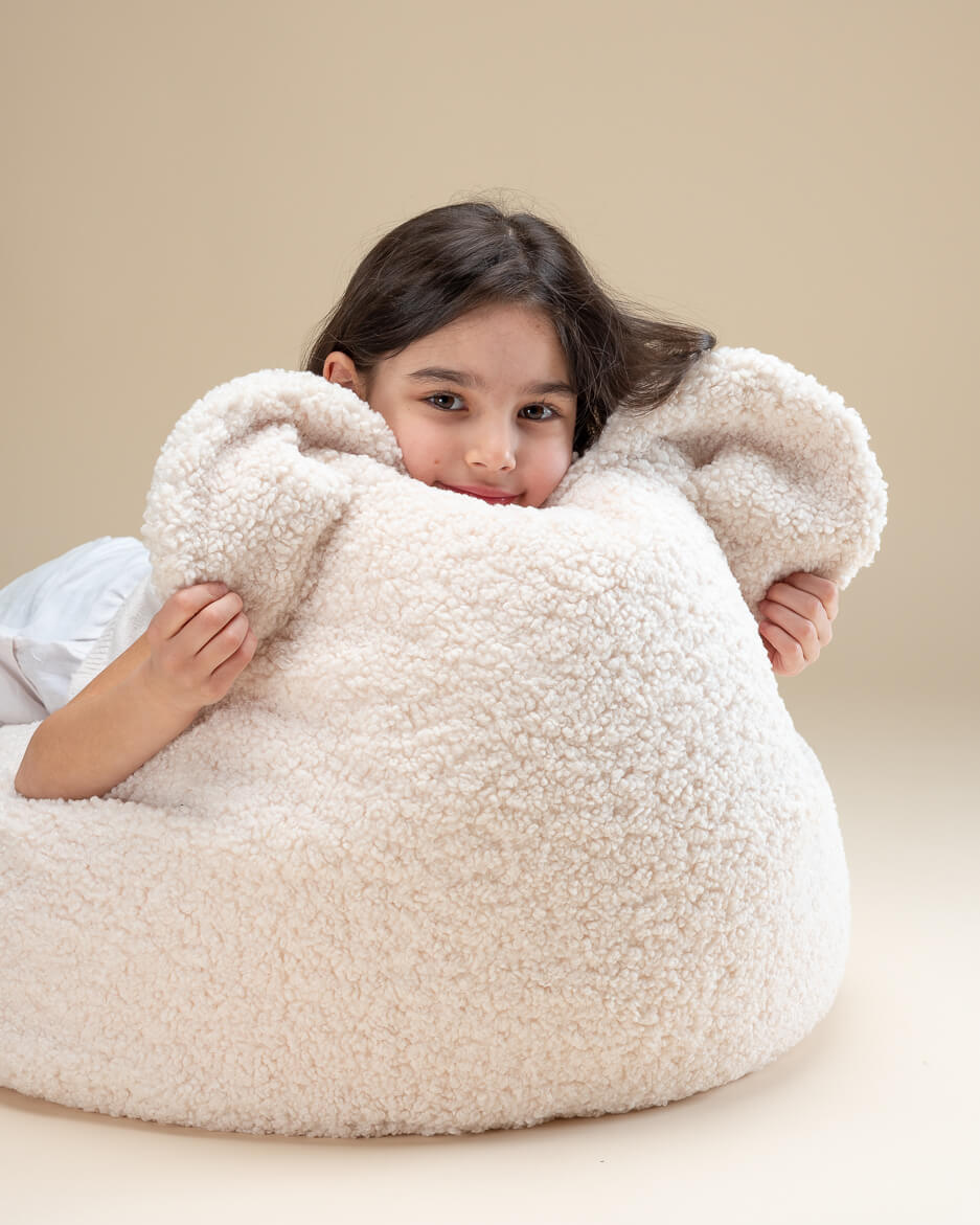 Pouf enfant ourson bouclette DOUDOU