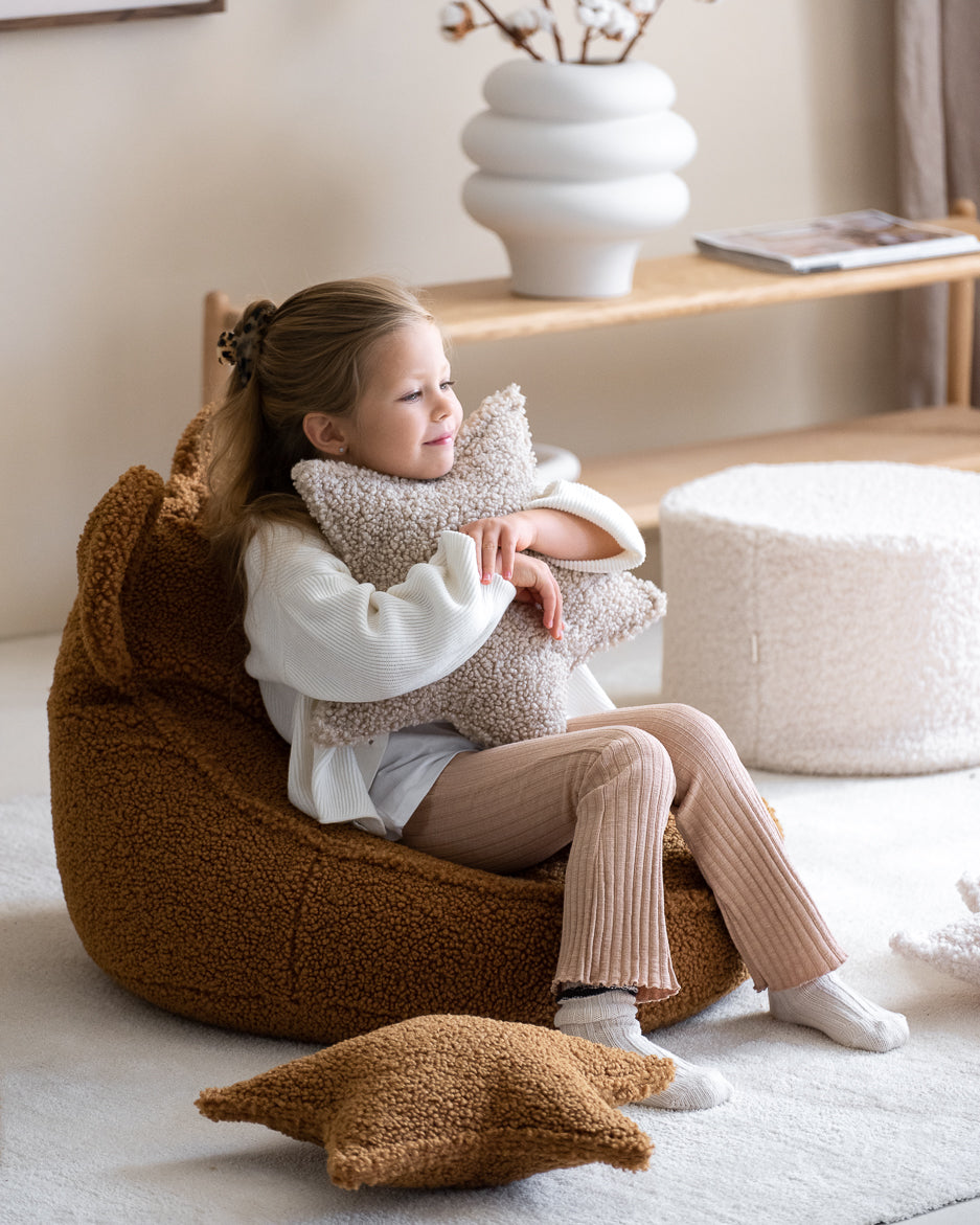 Pouf enfant ourson bouclette DOUDOU