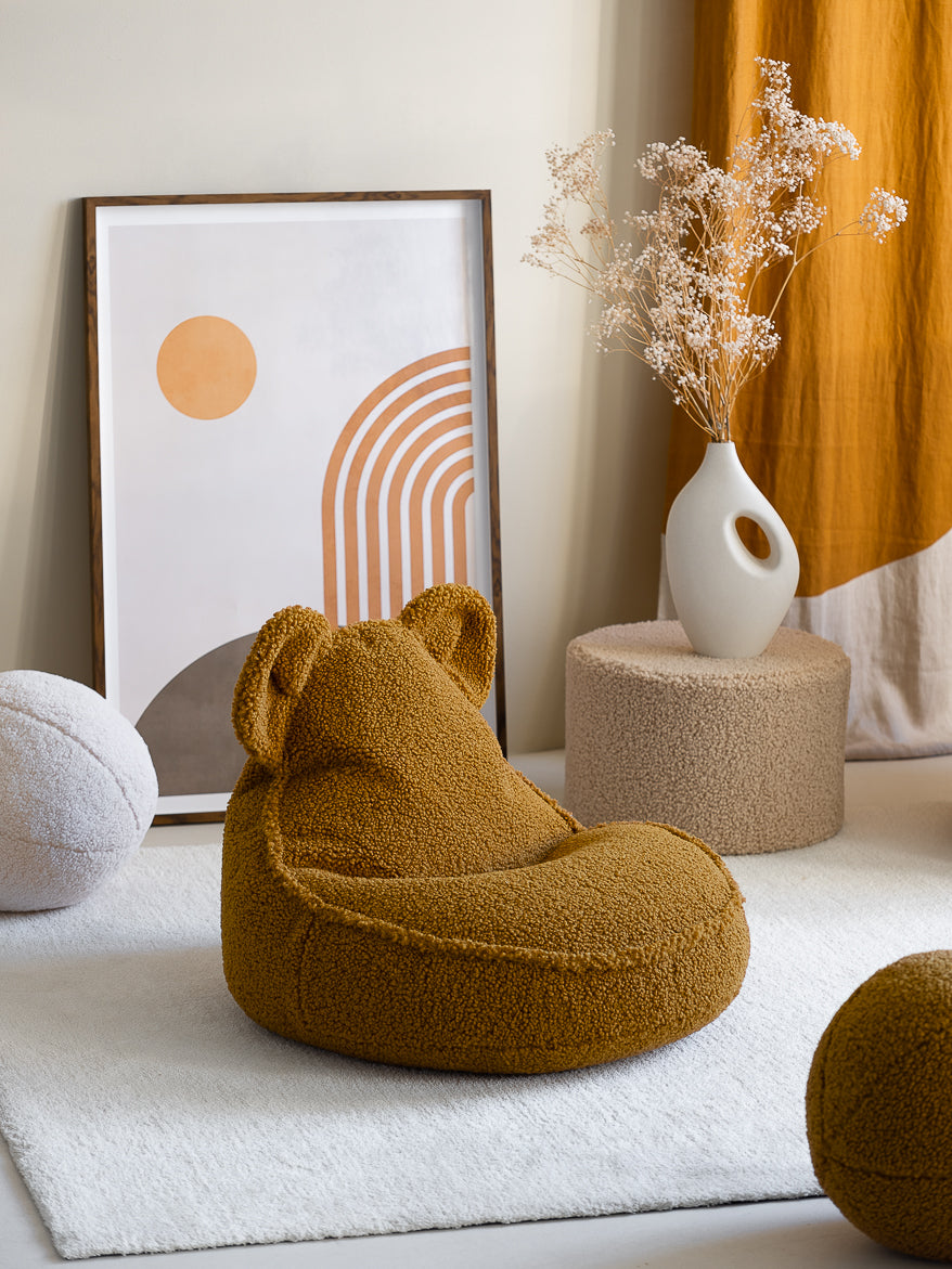 Pouf enfant ourson bouclette DOUDOU