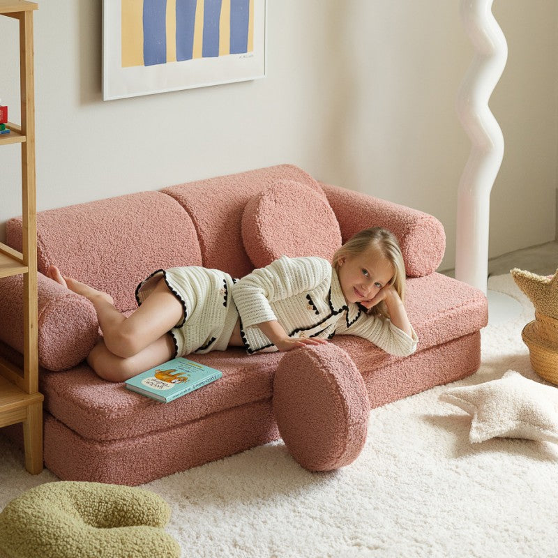 Canapé enfant bouclette SEETEE TEDDY
