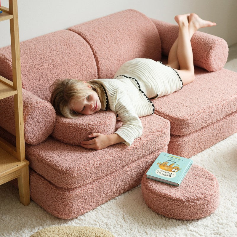 Canapé enfant bouclette SEETEE TEDDY