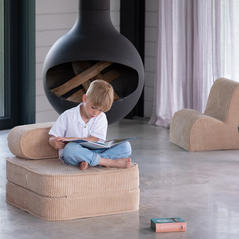 Chauffeuse enfant velours côtelé FLIP