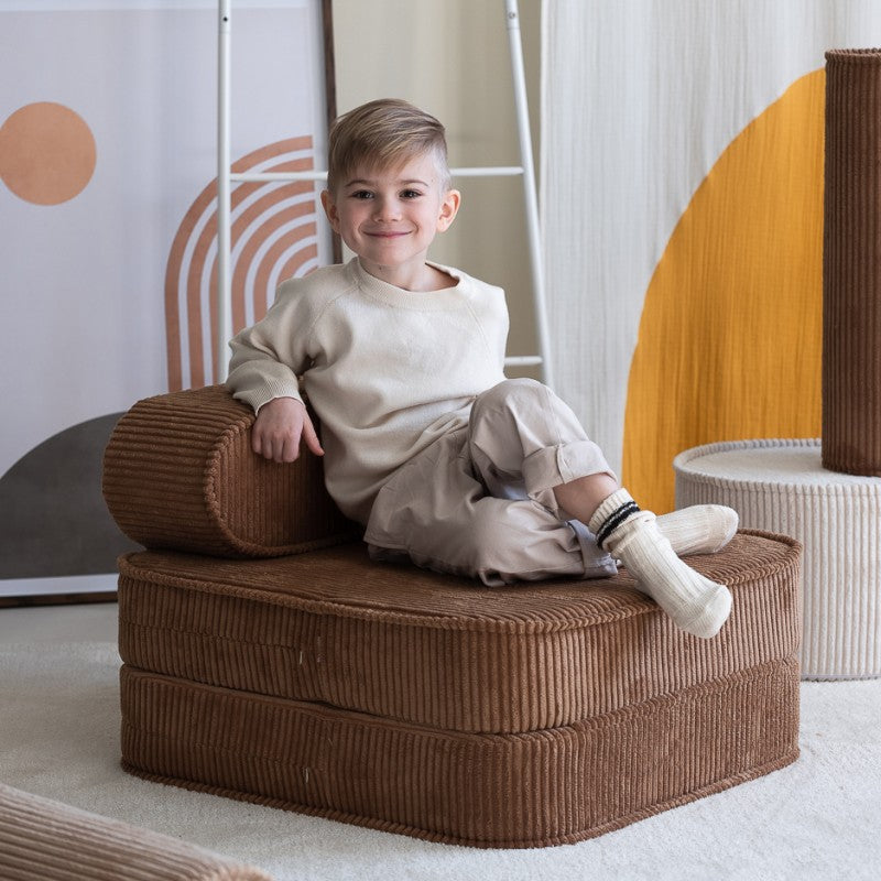 Chauffeuse enfant velours côtelé FLIP