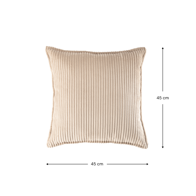 Coussin velours côtelé BLOCK