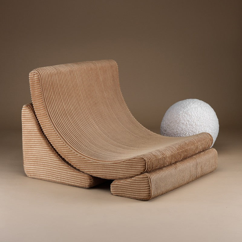 Fauteuil enfant velours côtelé LUNE