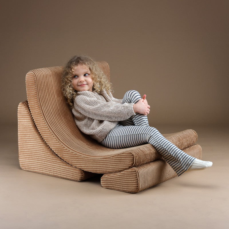 Fauteuil enfant velours côtelé LUNE