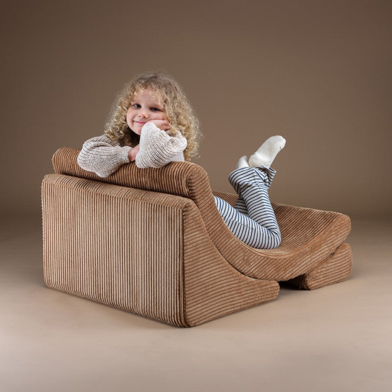 Fauteuil enfant velours côtelé LUNE