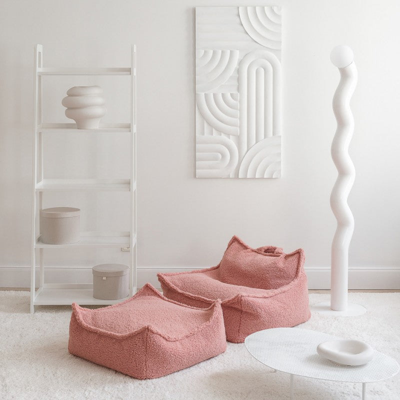 Pouf enfant carré bouclette BOUCLYN
