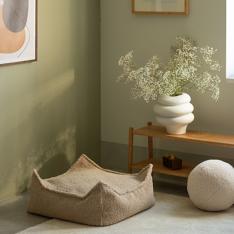 Pouf enfant carré bouclette BOUCLYN