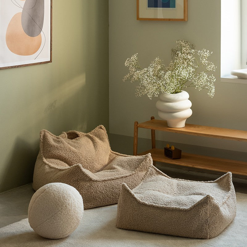 Pouf enfant carré bouclette BOUCLYN