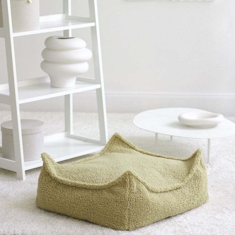 Pouf enfant carré bouclette BOUCLYN