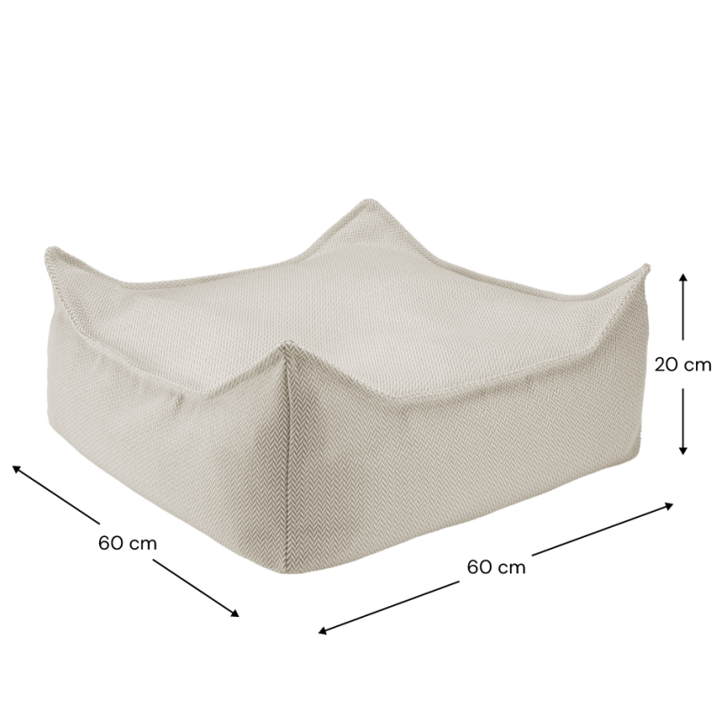 Pouf enfant carré outdoor OUTTY