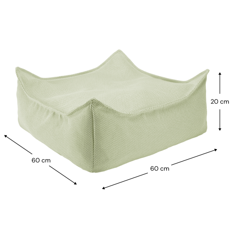 Pouf enfant carré outdoor OUTTY