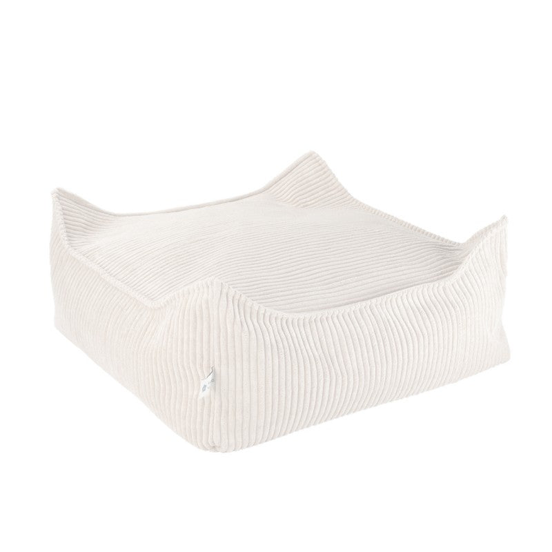 Pouf enfant carré velours côtelé OTTO