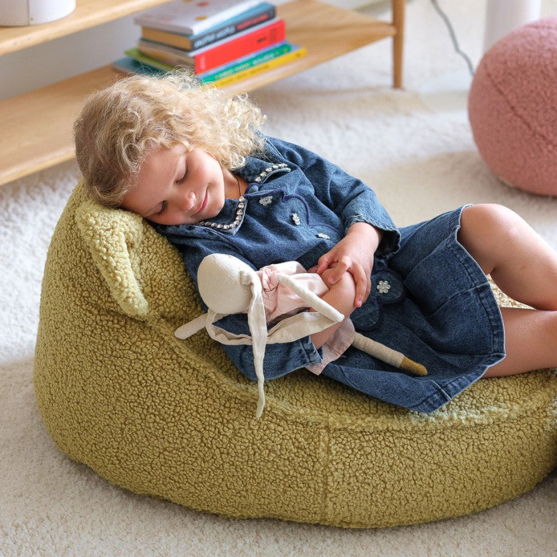 Pouf enfant ourson bouclette DOUDOU