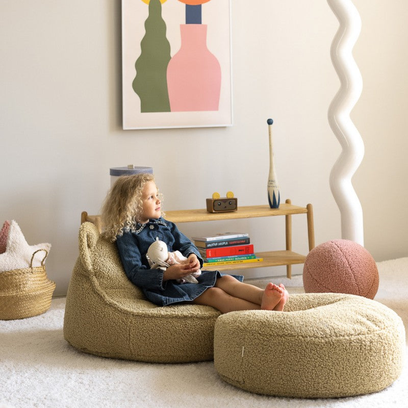 Pouf enfant ourson bouclette DOUDOU
