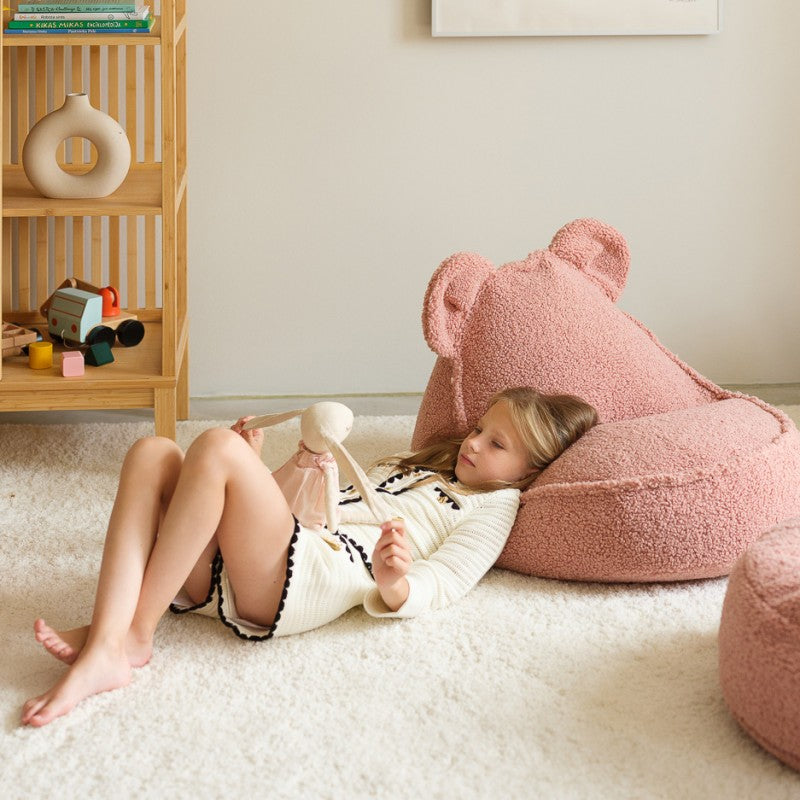 Pouf enfant ourson bouclette DOUDOU