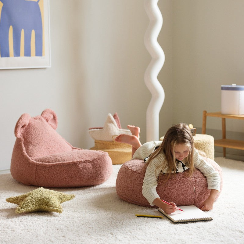 Pouf enfant ourson bouclette DOUDOU