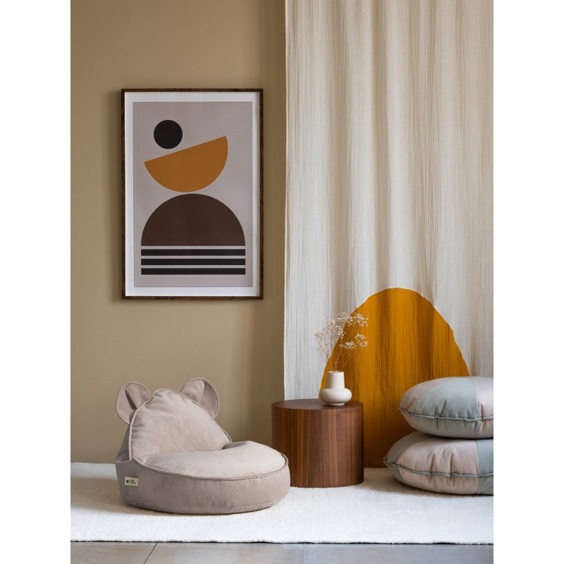 Pouf enfant lapin velours BUNNY