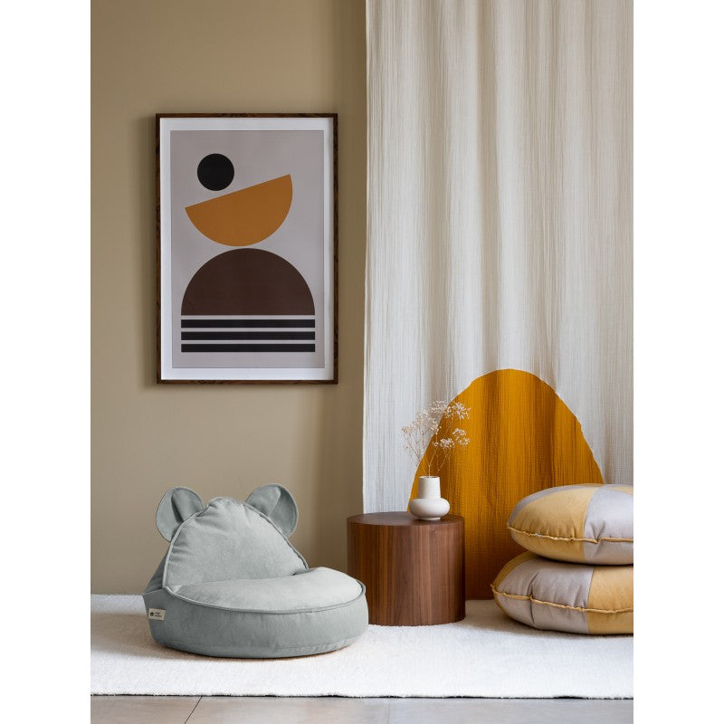Pouf enfant lapin velours BUNNY