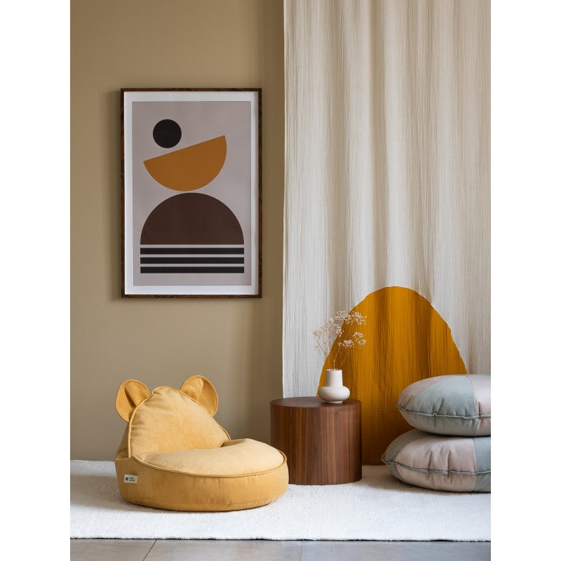 Pouf enfant lapin velours BUNNY