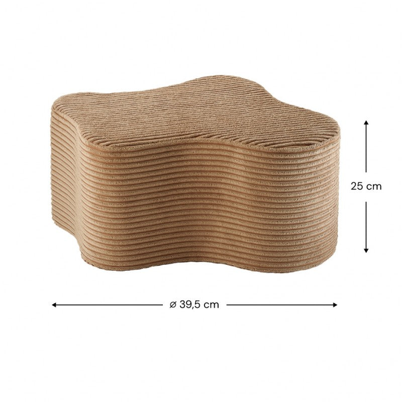 Pouf enfant petit nuage velours CLAUDINE