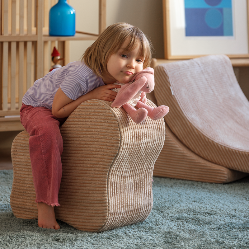 Pouf enfant petit nuage velours CLAUDINE