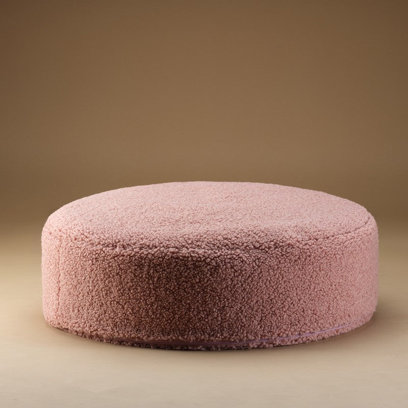 Pouf enfant rond bouclette OTTOMAN