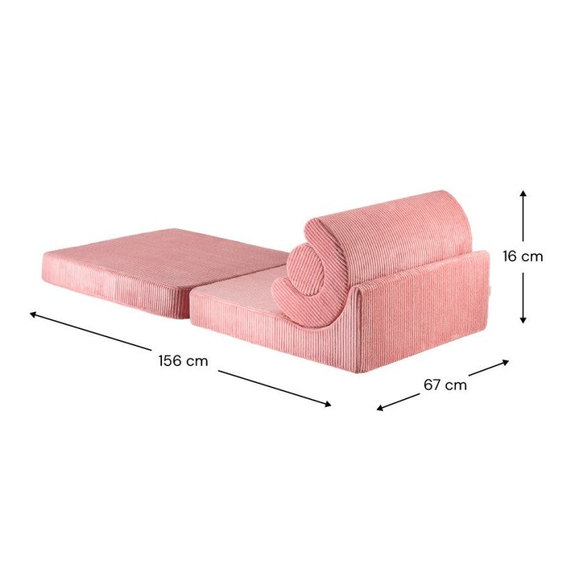 Pouf enfant velours côtelé FLIPSTER