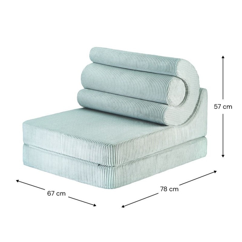 Pouf enfant velours côtelé FLIPSTER