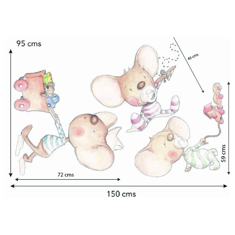 Sticker mural chambre enfant Playing