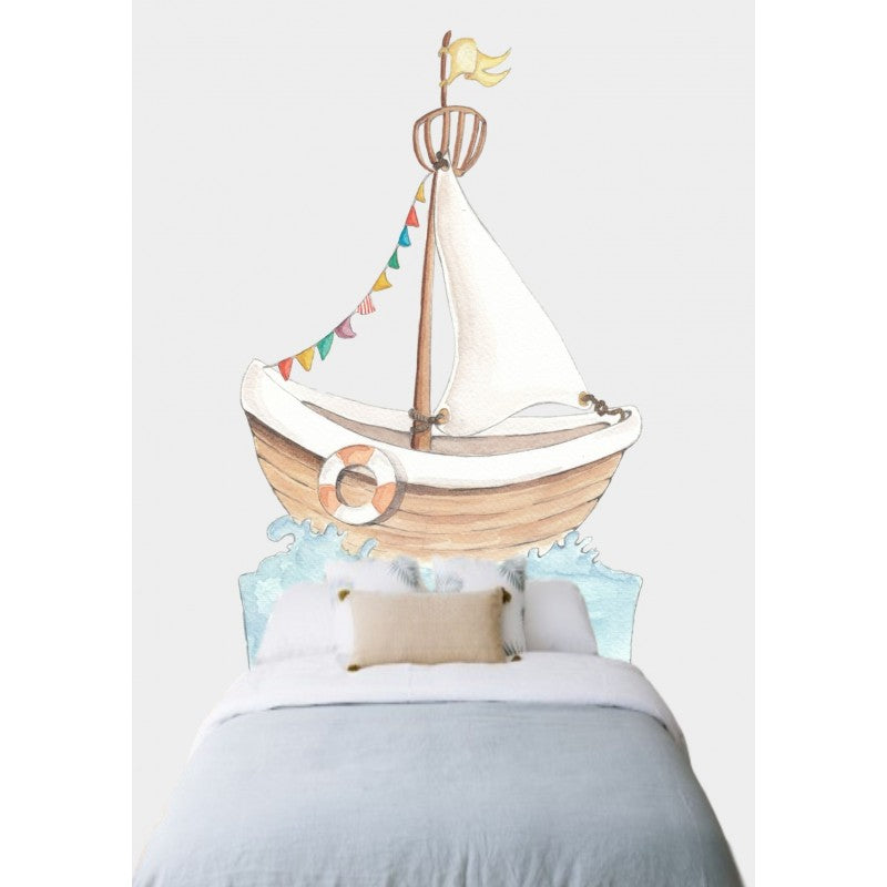 Sticker mural "tête de lit enfant" Petit Bateau