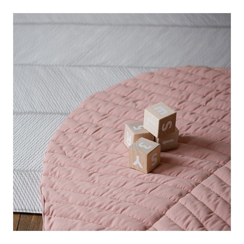 Tapis bébé coton organique cousu main LEAF - SEA SHELL