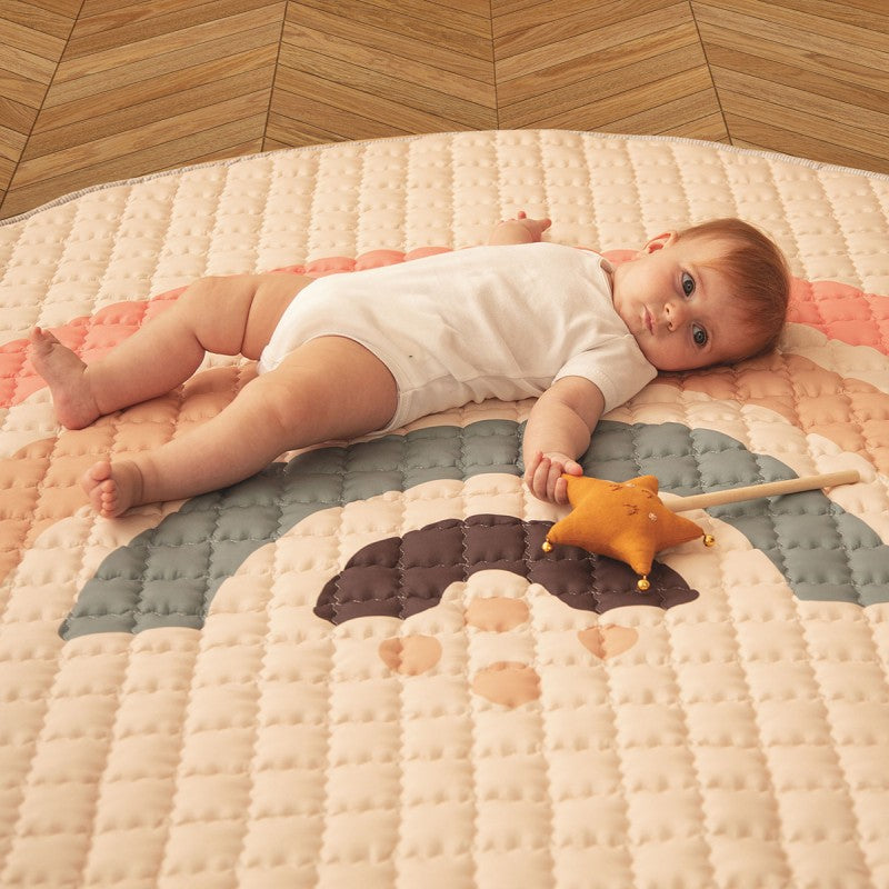 Tapis bébé matelassé arc en ciel BOHO RAINBOW