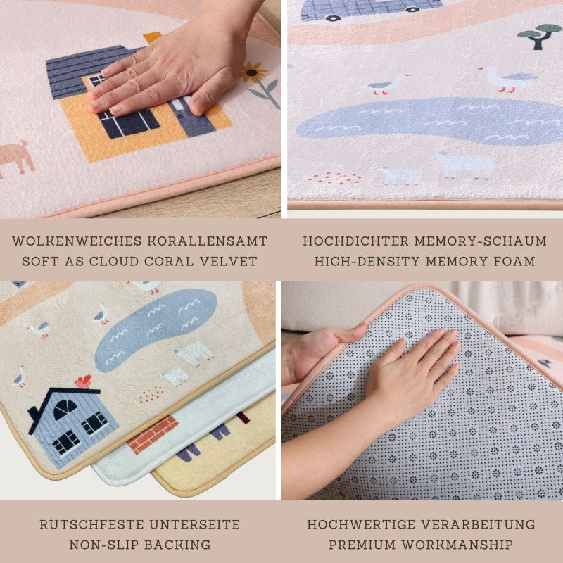 Tapis de jeu enfant à mémoire de forme CLOUD PLAY FARM
