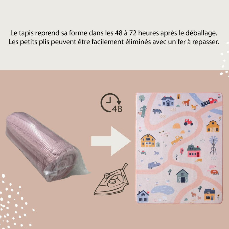 Tapis de jeu enfant à mémoire de forme CLOUD PLAY FARM