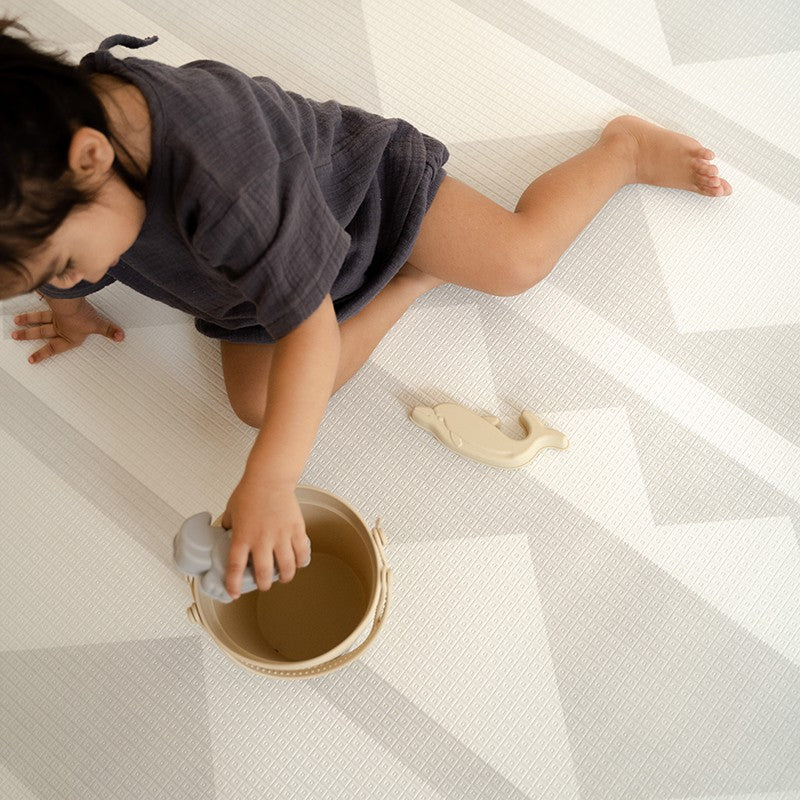 Tapis de jeu enfant REVERSIBLE design TRIBECA - FOG