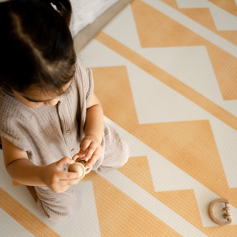 Tapis de jeu enfant REVERSIBLE design TRIBECA - SAHARA SUN