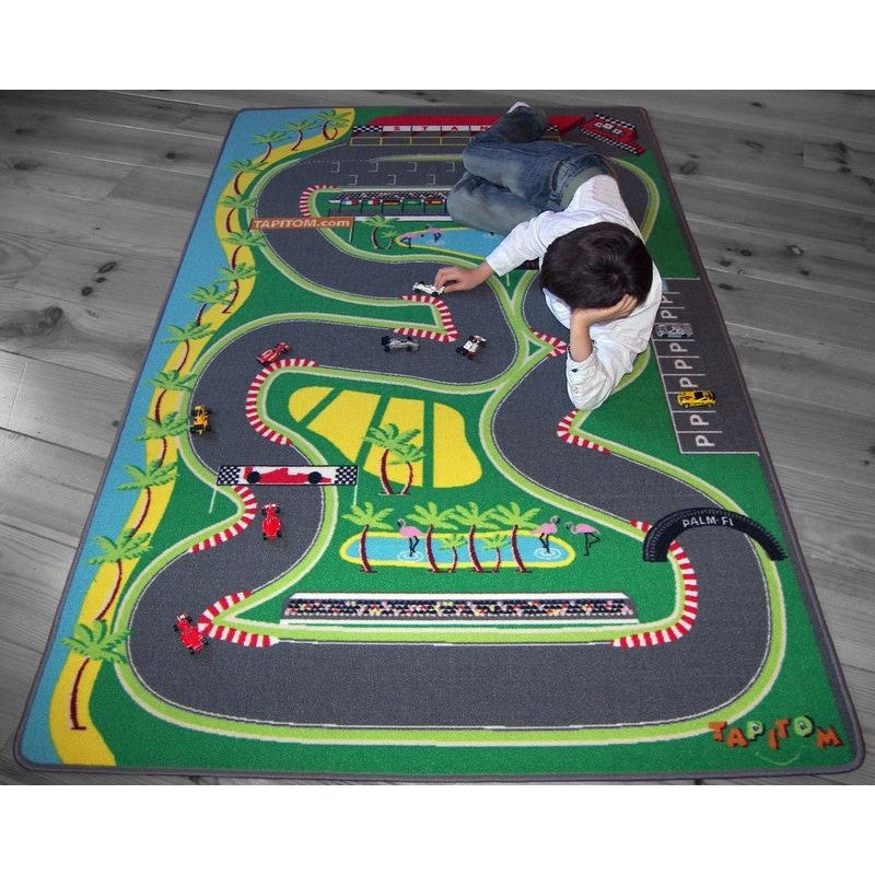 Tapis de jeu enfant voiture FORMULE 1