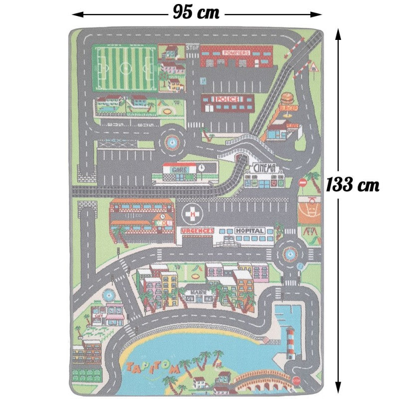 Tapis de jeu enfant VOITURES VILLE