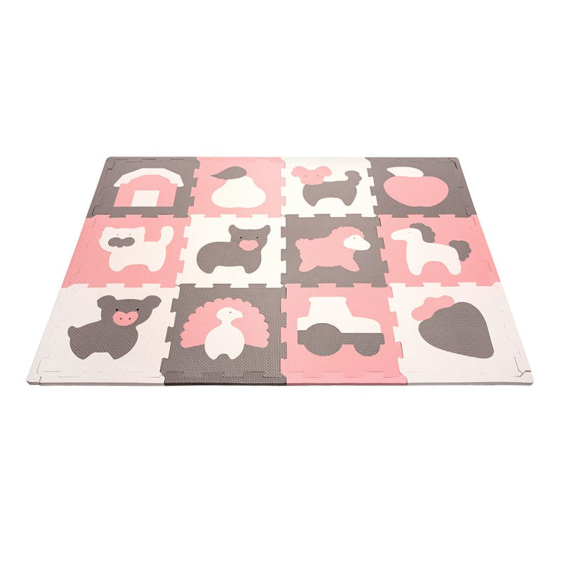 Tapis de jeu mousse à assembler animaux de la ferme FARM