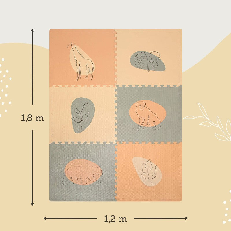 Tapis de jeu mousse à assembler JUNGLE