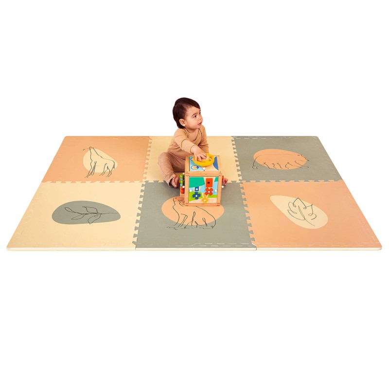 Tapis de jeu mousse à assembler JUNGLE