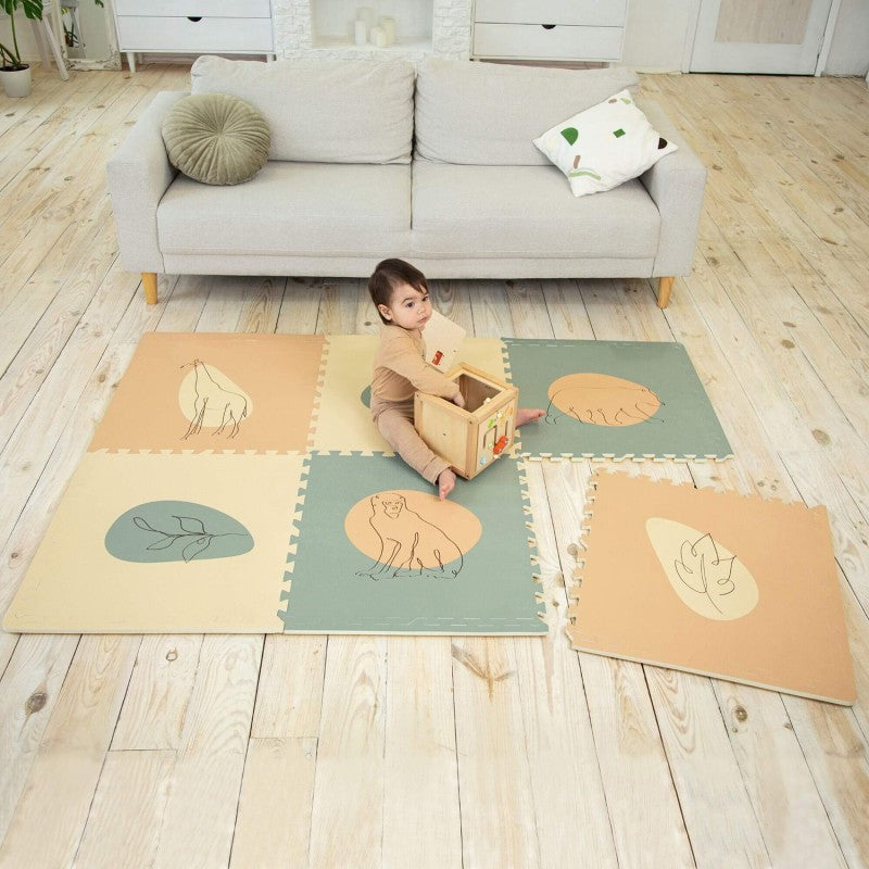 Tapis de jeu mousse à assembler JUNGLE